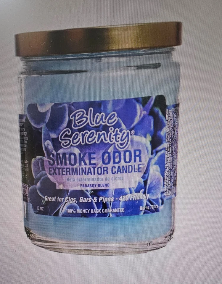 Tarro de 13 oz Smoke Odor Exterminator Blue Serenity Foto 1 de 1