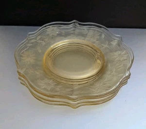 "2 platos de ensalada vintage Lancaster Jubilee Yellow Depression, 7"" 🌟 1930"  - Imagen 1 de 10