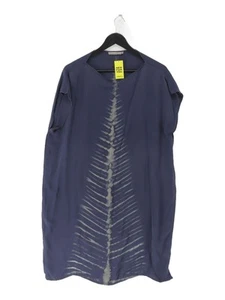 Rabens Saloner Women's Midi Dress S Blue 100% Silk T-Shirt Dress - Picture 1 of 5