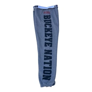 Victoria’s Secret PINK Women’s M Ohio State Buckeyes Gray Collegiate Sweatpants - Picture 1 of 10