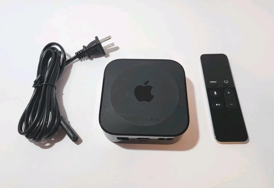 Apple TV 4th Generation HD Media Streamer - A1625 - 32GB - Remote + Power Cable - Image 1 of 4
