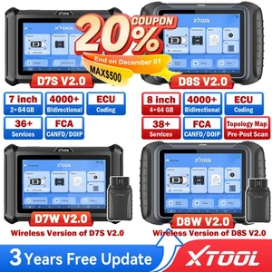 XTOOL Bidirectional Scan Tool D7S D7W D8S D8W E.CU Coding Full System 2025 V2.0 - Picture 1 of 52