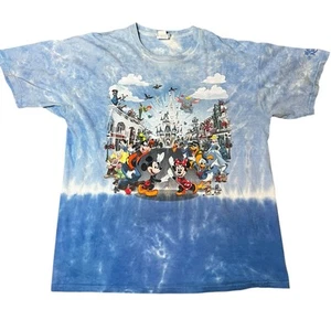VTG Disneyworld Magic Kingdom Main Street USA tie dye T-shirt Mickey, pooh sz XL - Picture 1 of 11