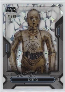 2023 Topps Star Wars High Tek Pattern 1 Diffractor 71/99 C-3PO #5 19hu - Picture 1 of 3