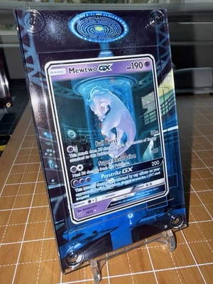Pokemon Mewtwo GX Full Art Shining Legends 78/73 Extended Art Case - Image 1 of 4