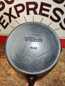 Fully Restored Wardway By Wagner Cast Iron SKILLET Frying Pan 10" Seasoned  - Picture 1 of 7