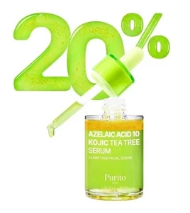 PURITO Azelaic Acid 10% Kojic Acid Tea Tree 10% Facial Serum for Acne Prone Skin - Picture 1 of 16