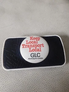 Insignia vintage de transporte local GLC - Imagen 1 de 3