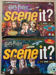 Official Harry Potter Scene It? DVD Game Bundle 1st & 2nd Edition 100% Complete - Picture 1 of 7