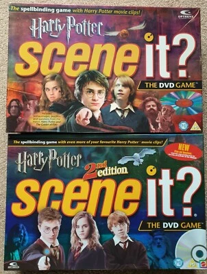 Official Harry Potter Scene It? DVD Game Bundle 1st & 2nd Edition 100% Complete - Image 1 of 4