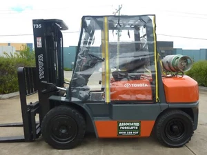 Full Forklift Cab Enclosure Cover Heavy Duty Clear Vinyl Fits Standard Models - Picture 1 of 4