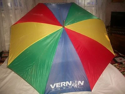 DE COLECCIÓN 1990 PARAGUAS Vernon Downs NY Arnés de Caballos Carreras PROMOCIÓN SORTEO Foto 1 de 4