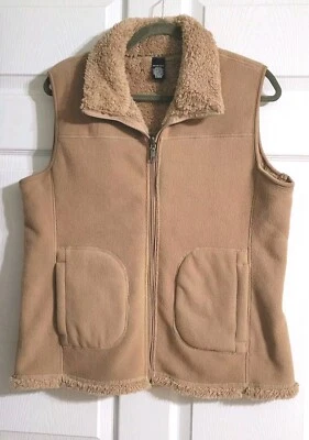 Chaleco reversible Hannah con Sherpa en un lado y polar gamuza look otro lado talla M... Foto 1 de 4