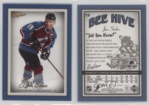2006-07 Upper Deck Bee Hive Blue Joe Sakic #75 HOF