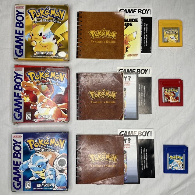 Pokemon Red Blue Yellow for sale