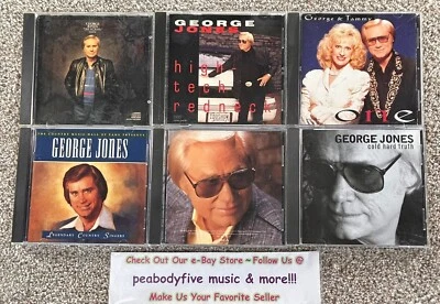 Lot Of 6 GEORGE JONES CDS - One Woman, Redneck, One, Legendary, Lived, Cold Hard Foto 1 de 2