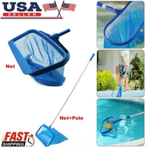 Pool Skimmer Leaf Rake Net or Net+Pole Cleaning Swimming Pool Fine Mesh Netting - Picture 1 of 12