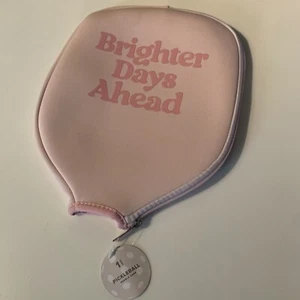 NEW Brighter Days Ahead Pickleball Paddle Cover Neoprene Zipper Case FREE SHIP - Picture 1 of 4