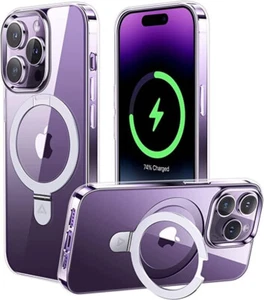 iPhone 14 Pro Case Clear with Invisible Stand, MagSafe compatible - RRP £29.99 - Zdjęcie 1 z 6