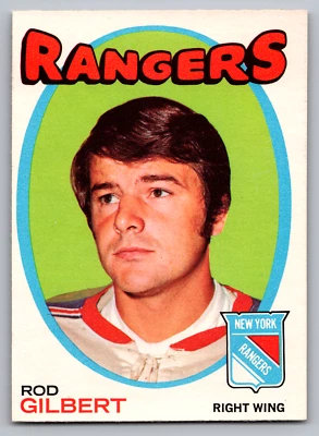 1971-72 O-PEE-CHEE #123 ROD GILBERT RANGERS - Image 1 of 3