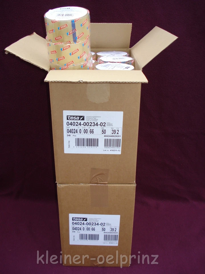 Tesa 4024 PP Klebeband / Packband 72 Rollen transparent