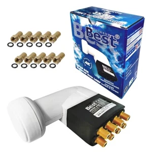 LNB OCTO 0,1dB DIGITAL BEST Germany 8 Teilnehmer 4K Full HD+ SKY 3D 8K UHD GOLD - Afbeelding 1 van 4