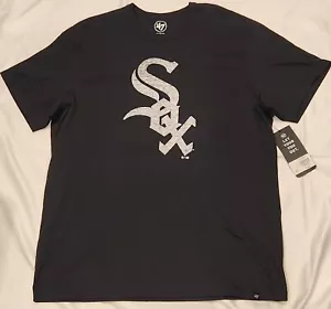 NEW Chicago White Sox '47 Brand Flint Black Men's XL T-Shirt MLB Baseball - Picture 1 of 5