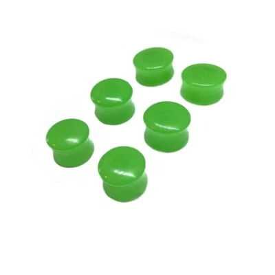 Size (9/16) 14mm, (5/8) 16mm, (11/16) 18mm, Glow In The Dark Ear Gauges, - Image 1 of 3