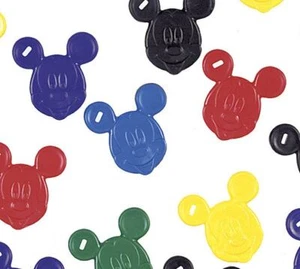 Mickey Mouse Balloon Weights for Foil or Latex Balloons Assorted Color Set of 10 - Picture 1 of 1