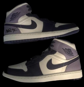 Magic Johnson Autographed Purple Jordan’s (Only 1 Shoe Autographed) Beckett COA - Picture 1 of 4