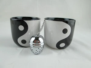 Avon China Collection Yin/Yang Sake Cups, Teacup, Shot Glass with Tea Infuser - Picture 1 of 7