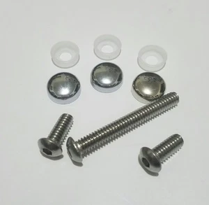 3 Stainless Steel Windshield Screen Fairing Bolts Kit 14-17 Harley Windscreen - Picture 1 of 1