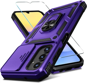 Janmitta Compatible with Galaxy A15 5G Case Built in Slide Camera Lens - Picture 1 of 8