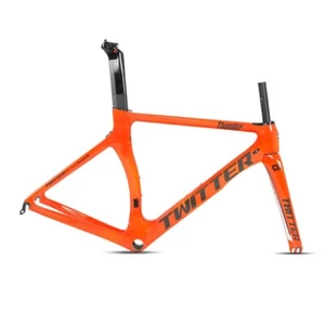 700C Carbon Fiber Bicycle Frameset C Brake Quick Release Road Bike Gravel Frame - Picture 1 of 28