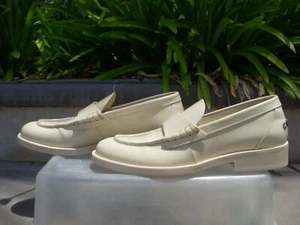 Chanel Shiny Light Beige BACK to COLLEGE Loafer EUR38, Insole 9 5/8" MSRP$1350 - Picture 1 of 21