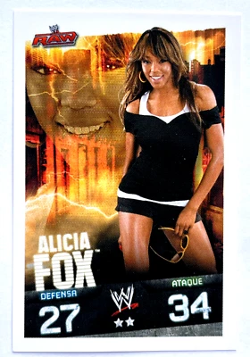 2009 WWE Topps Slam Attax Evolution TCG #074 ALICIA FOX RAW Cards - Image 1 of 4