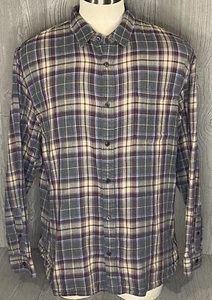 Vince Shirt Men’s Plaid Lightweight Lined Flannel Long Sleeve Size XXL 2X - Picture 1 of 8