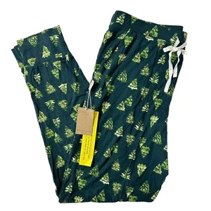 NEU Joss + J Herren große smaragdgrüne Weihnachtsbaum langärmelige Pyjamahose - Bild 1 von 4