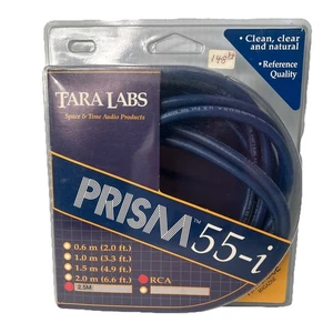 Tara Labs Prism 55-i  RCA Interconnects - 2.5 M Pair (8.2 Ft)  New Old Stock - Picture 1 of 3