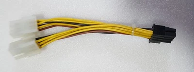 MARKENLOS Schede grafiche adattatore di alimentazione PCIe 2x 6pol a 1x 8pol PCI-Express