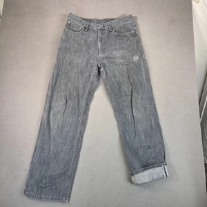 Jeans discoteca Levis 505 para hombre 31x30 gris envejecido hecho en Japón etiqueta 34x33 alterado - Imagen 1 de 14