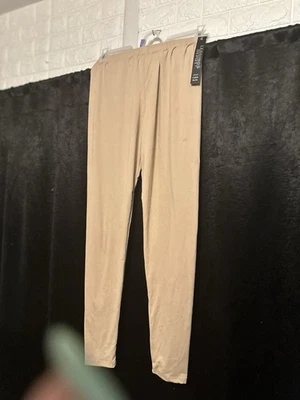 NWT LIGHT BROWN LEGGINGS PLUS SIZE - Image 1 of 4