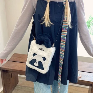 Fluff Shoulder Bag Cartoon Handbags Fashion Small Square Bag Girl - Picture 1 of 9