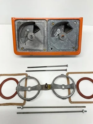 АНТИКВАРНАЯ дуплексная бревенчатая хижина двойной пенни торговый автомат с конфетами орехами ДЕТАЛИ МЕХАНИЗМА - Изображение 1 из 4