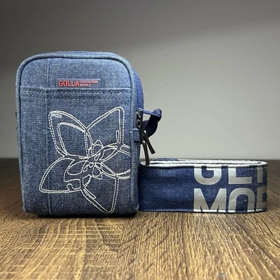 Golla Bag - Generation Mobile - Blue Denim Jean Pouch - Phone Camera MP3 Player - Image 1 of 4