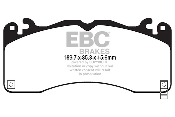 EBC Brakes DP43040R Kit de plaquettes de frein, frein à disque pour FORD USA - Photo 1/2