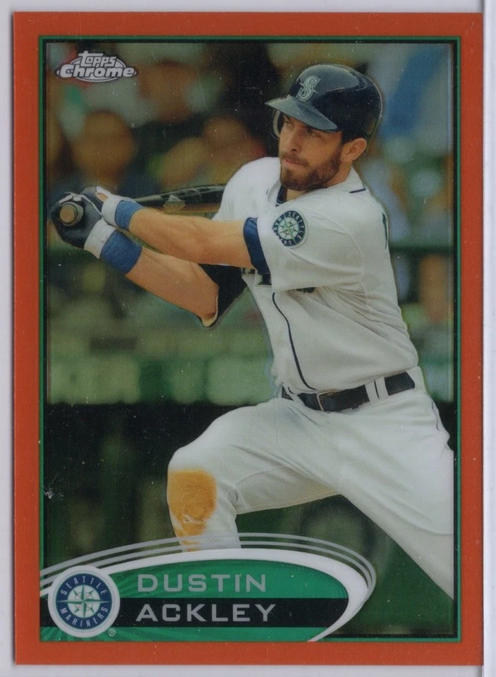 2012 Topps CHrome Orange Refractor #107 Dustin Ackley - Image 1 of 2