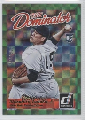 2014 Panini Donruss Elite Dominator серия 2 /999 Масахиро Танака дебютант RC 2ov - Изображение 1 из 3