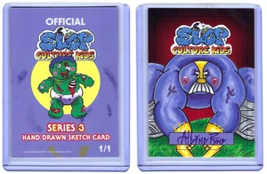 2025 SLOP CULTURE KIDS SERIE 3 HANDGEZEICHNET 1/1 SKIZZE VON RYAN HARRIS MAXIMUM MAX - Bild 1 von 3