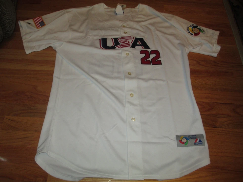 Autêntico ROGER CLEMENS Nº. Camiseta Boston Red Sox 22 '06 WORLD CLASSIC (48) - Imagem 1 de 4